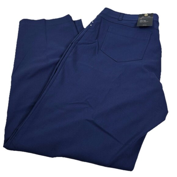 JM Collection Sz 16 (Actual 36x31)  Blue Core Dress Pants Rayon Blend Rv $50 NWT - Picture 1 of 9